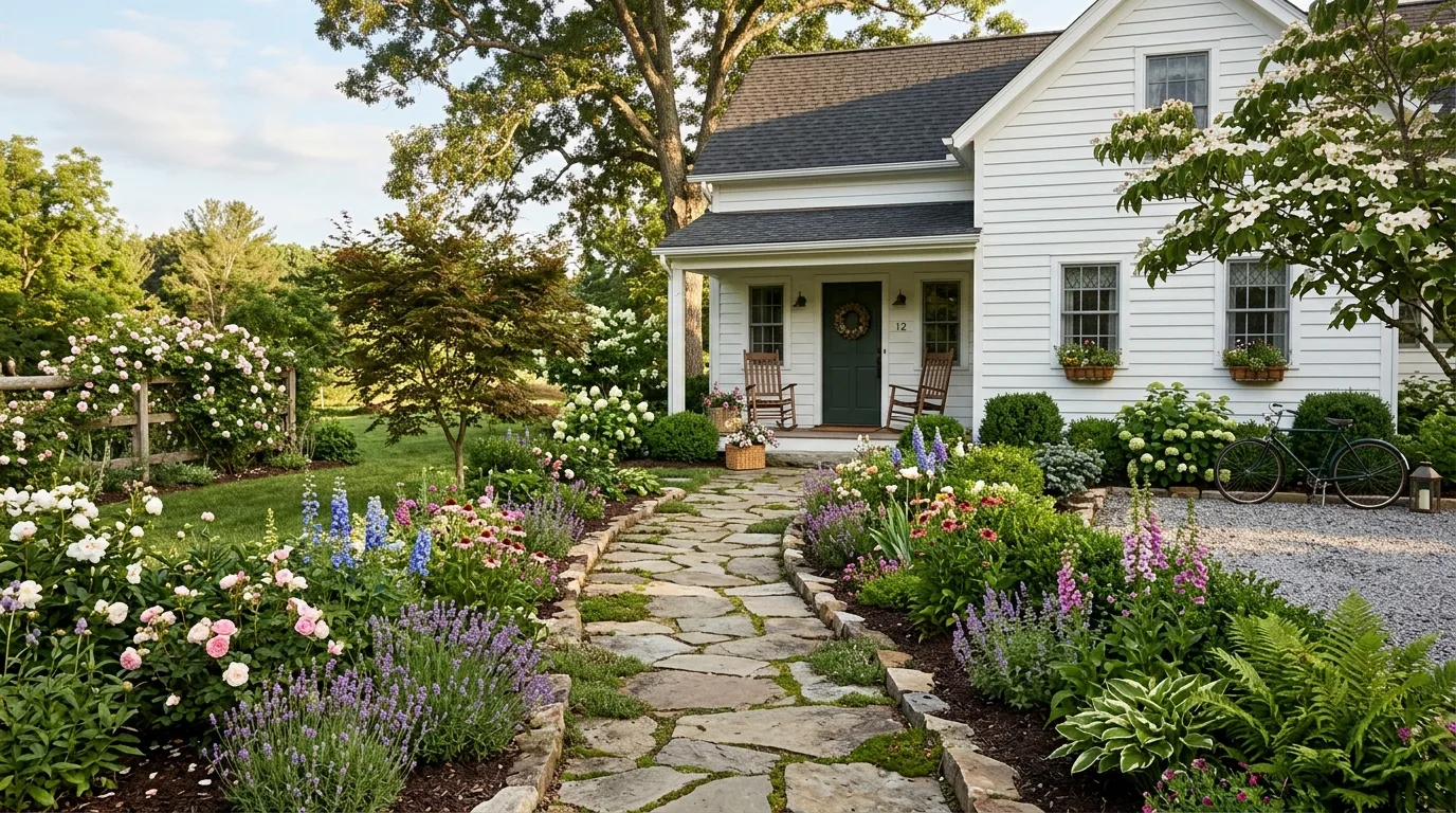 White and Green Farmhouse Palette